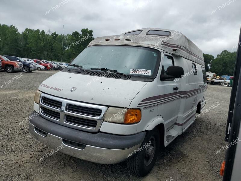 DODGE RAM VAN B3 2000 white cargo va gas 2B6LB31Z7YK135481 photo #1