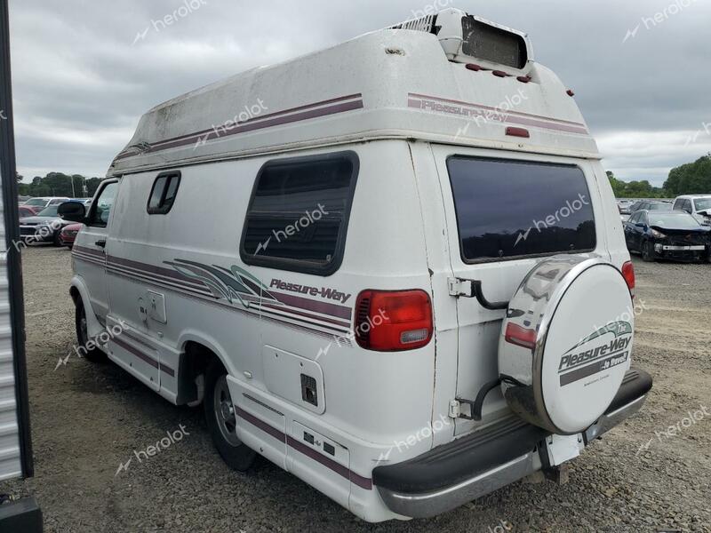 DODGE RAM VAN B3 2000 white cargo va gas 2B6LB31Z7YK135481 photo #3