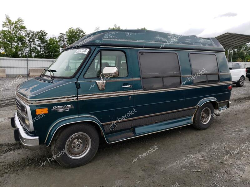 CHEVROLET CHEVY VAN 1994 green  gas 1GBEG25K0RF177492 photo #1