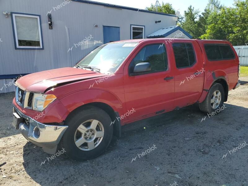 NISSAN FRONTIER C 2006 red crew pic gas 1N6AD07W16C455432 photo #1