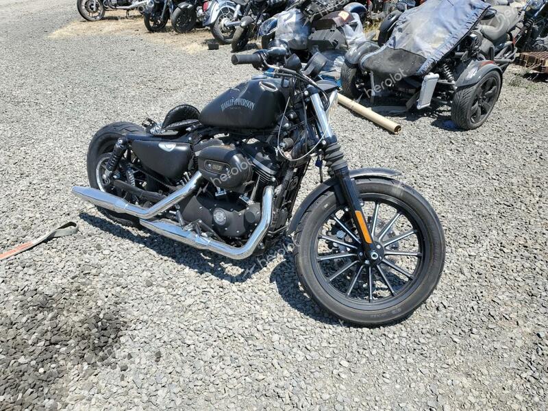 HARLEY-DAVIDSON XL883 IRON 2015 black  gas 1HD4LE21XFC435528 photo #1