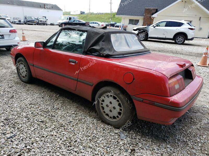 MERCURY CAPRI 1992 red  gas 6MPCT01Z7N8600629 photo #3