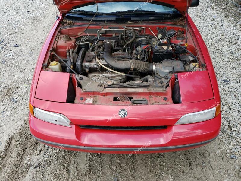 MERCURY CAPRI 1992 red  gas 6MPCT01Z7N8600629 photo #4