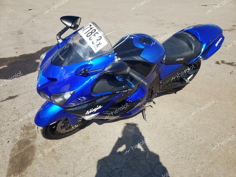 KAWASAKI ZX1400 A 2006 blue racer gas JKBZXNA176A002795 photo #3