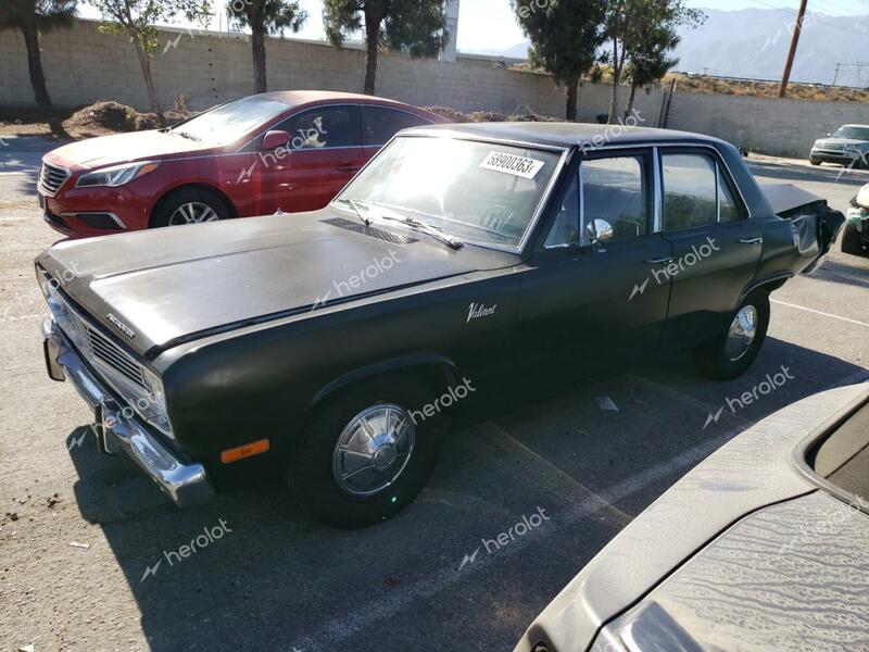 PLYMOUTH VALIANT 1972 black   VL41C2R142475 photo #1