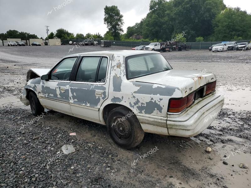 DODGE SPIRIT 1992 white  gas 1B3XA4632NF116925 photo #3