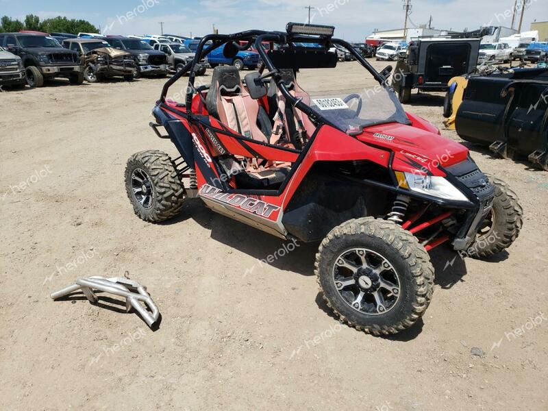 ARCTIC CAT WILDCAT 2013 red   4UF13MPV6DT302216 photo #1