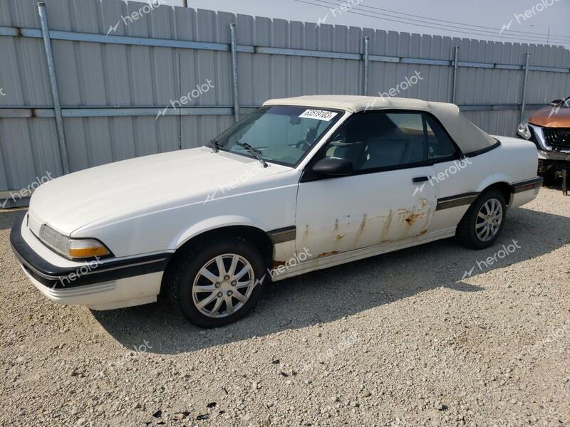 PONTIAC SUNBIRD LE 1991 white  gas 1G2JB31T5M7632325 photo #1