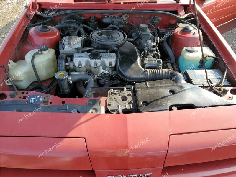 PONTIAC SUNBIRD SE 1987 red  gas 1G2JD31K3H7595847 photo #4