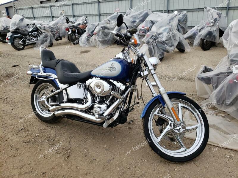 HARLEY-DAVIDSON FXSTC 2010 blue  gas 1HD1JL515AB038588 photo #1