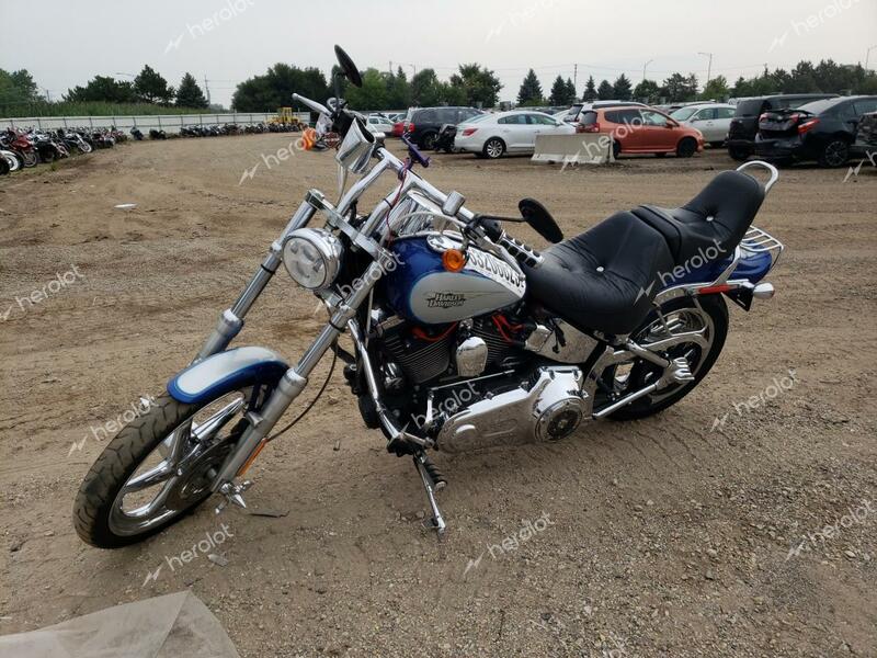 HARLEY-DAVIDSON FXSTC 2010 blue  gas 1HD1JL515AB038588 photo #3