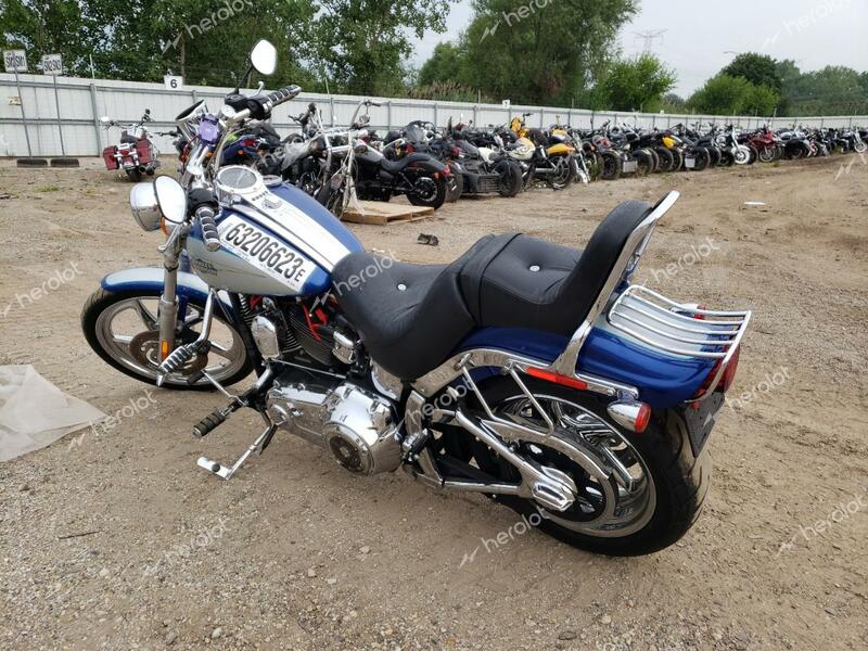 HARLEY-DAVIDSON FXSTC 2010 blue  gas 1HD1JL515AB038588 photo #4