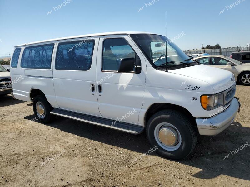 FORD E-350 1995 white  gas 1FDKE37GXSHA10291 photo #1