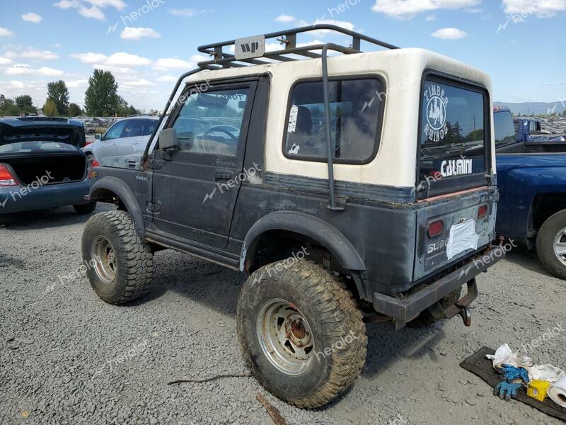 SUZUKI SAMURAI 1987 black converti gas JS4JC51C9H4161370 photo #3