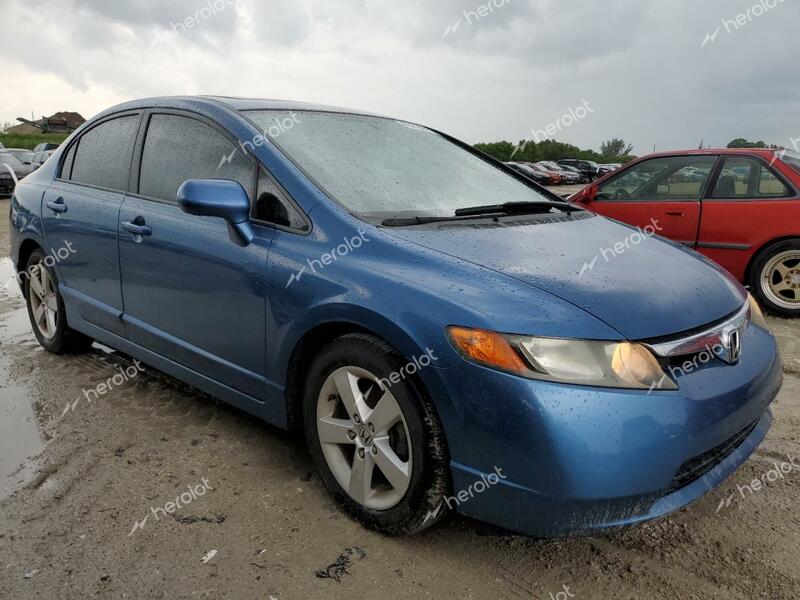 HONDA CIVIC EX 2007 blue  gas 1HGFA16897L132744 photo #1