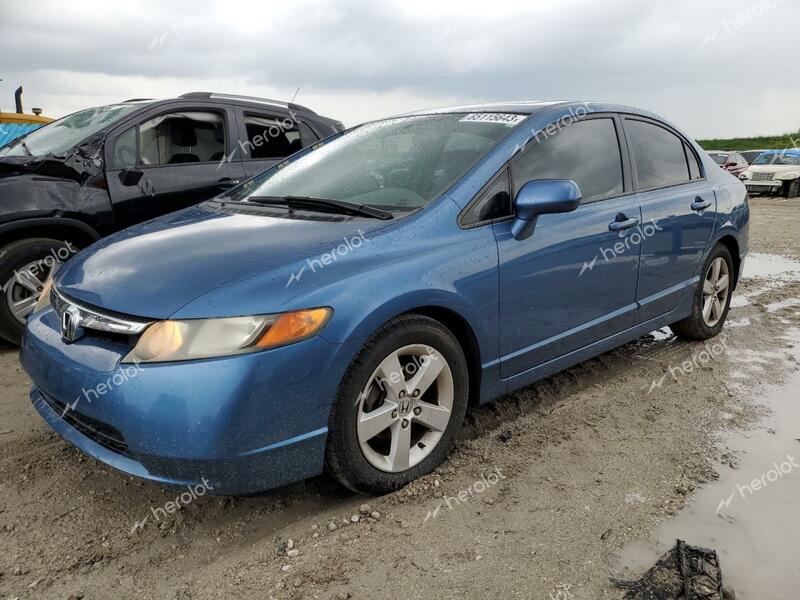 HONDA CIVIC EX 2007 blue  gas 1HGFA16897L132744 photo #3