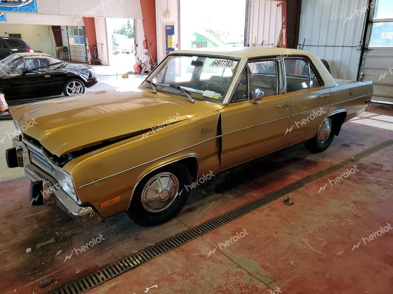 PLYMOUTH VALIANT 1973 gold   VL41C3R311716 photo #1