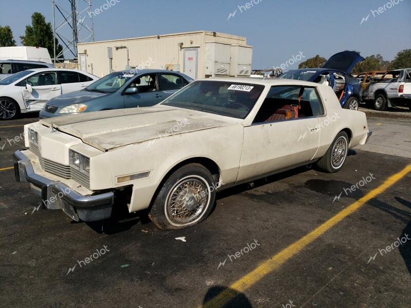 OLDSMOBILE TORONADO B 1981 white  gas 1G3AZ57Y0BE300484 photo #1