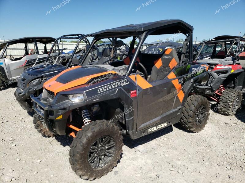 POLARIS GENERAL 10 2018 orange  gas 3NSRGE990JH476644 photo #1