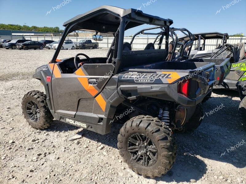 POLARIS GENERAL 10 2018 orange  gas 3NSRGE990JH476644 photo #3