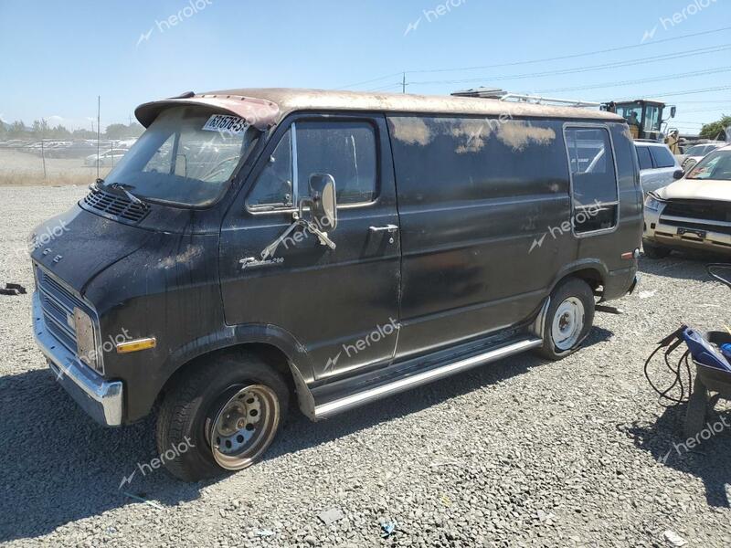 DODGE TRADESMAN 1977 black   B21BF7K210347 photo #1