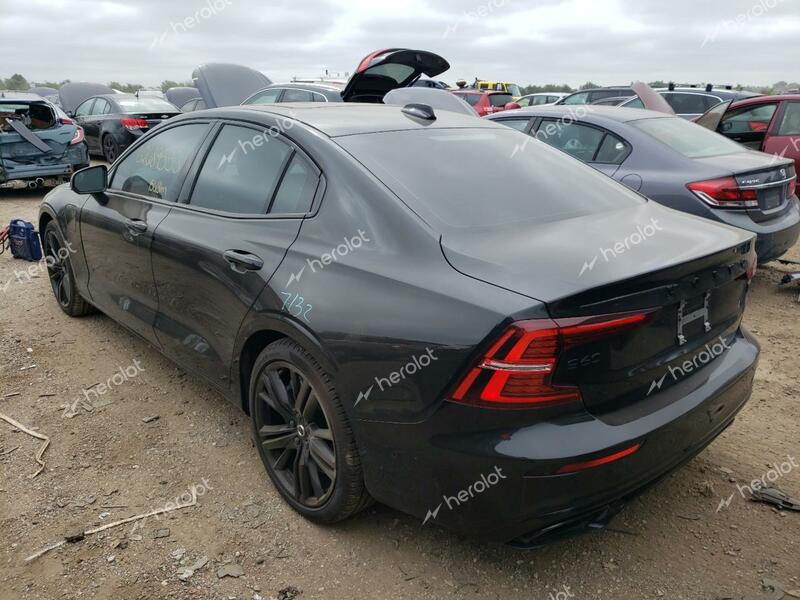 VOLVO S60 T8 REC 2022 black  hybrid engine 7JRH60FD2NG193568 photo #3