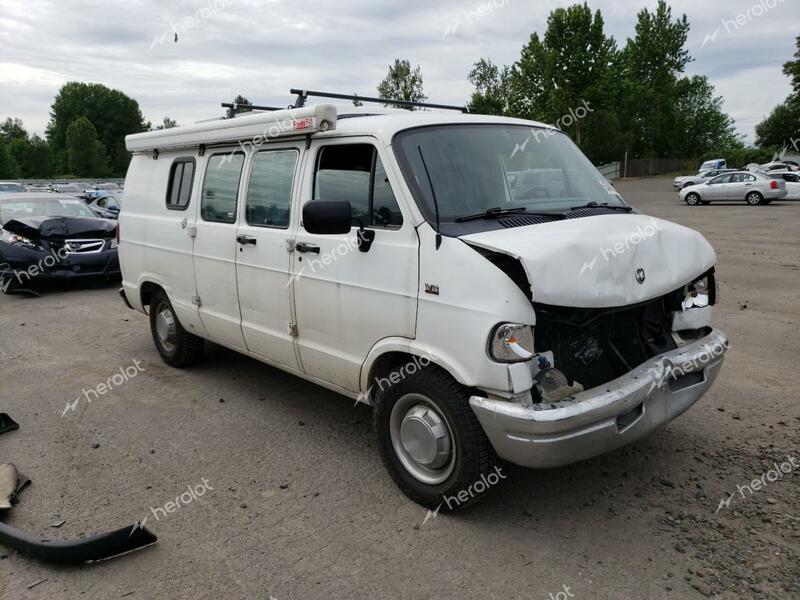 DODGE RAM VAN B3 1995 white cargo va gas 2B6JB31Y8SK578373 photo #1