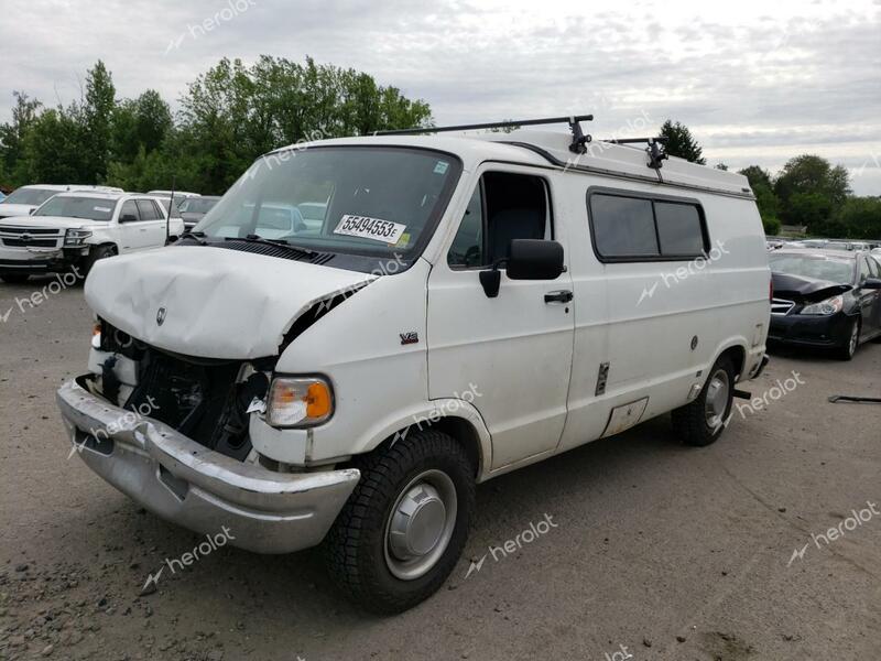 DODGE RAM VAN B3 1995 white cargo va gas 2B6JB31Y8SK578373 photo #3