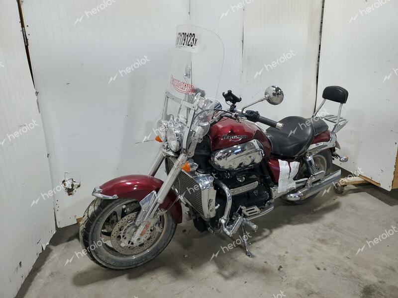 TRIUMPH MOTORCYCLE ROCKET III 2008 maroon road/str gas SMTC00L478T323369 photo #3