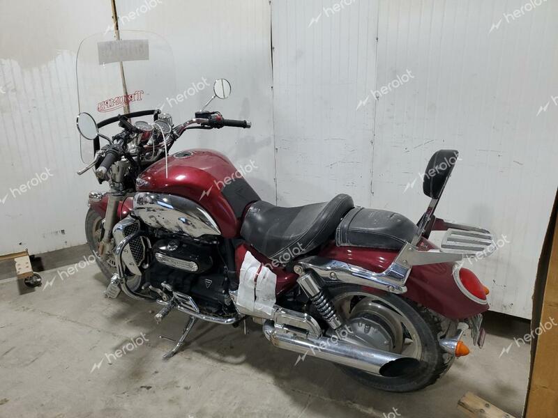 TRIUMPH MOTORCYCLE ROCKET III 2008 maroon road/str gas SMTC00L478T323369 photo #4