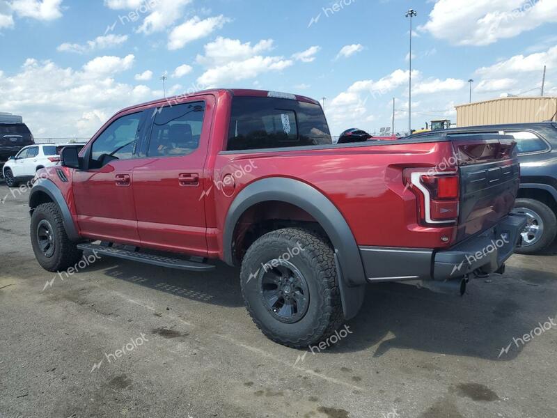 FORD F150 RAPTO 2018 burgundy  gas 1FTFW1RG7JFC54091 photo #3