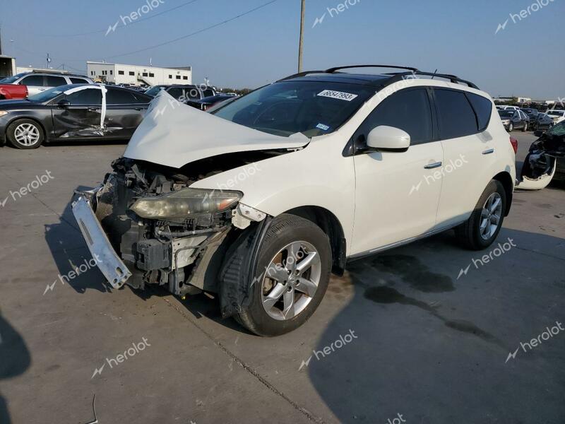 NISSAN MURANO S 2009 white  gas JN8AZ18UX9W106686 photo #1