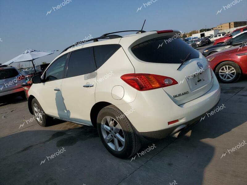 NISSAN MURANO S 2009 white  gas JN8AZ18UX9W106686 photo #3