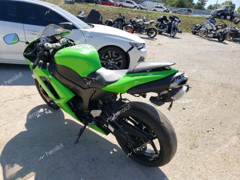 KAWASAKI ZX600 P 2007 green  gas JKAZX4P1X7A025172 photo #4