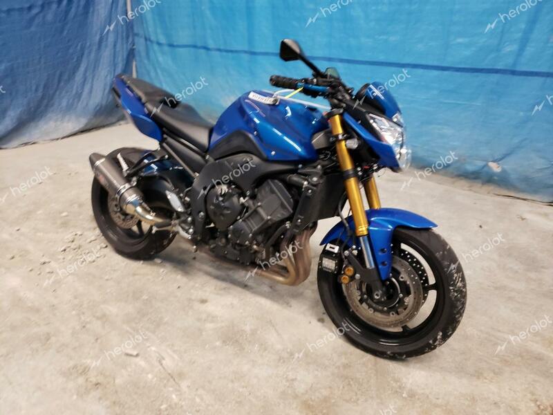 YAMAHA FZ8 N 2011 blue racer gas JYARN27E9BA001047 photo #1