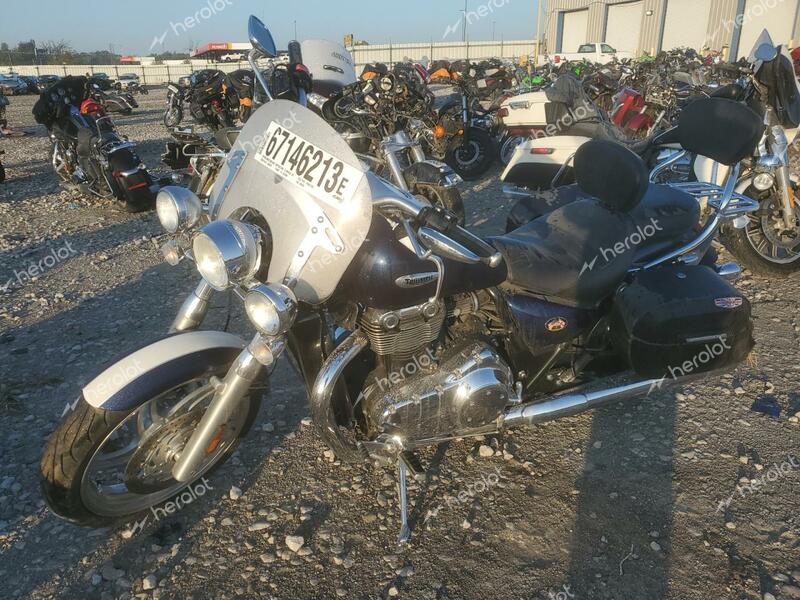 TRIUMPH MOTORCYCLE THUNDERBIR 2010 blue road/str gas SMTB00TL1AJ430938 photo #3