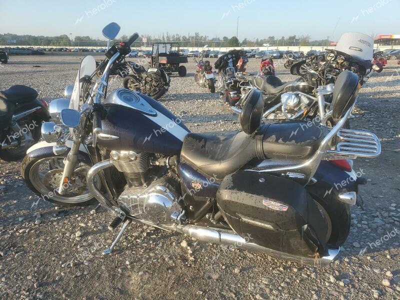 TRIUMPH MOTORCYCLE THUNDERBIR 2010 blue road/str gas SMTB00TL1AJ430938 photo #4