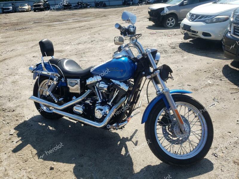 HARLEY-DAVIDSON FXDL 2002 blue road/str gas 1HD1GDV172K405058 photo #1