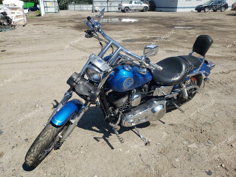 HARLEY-DAVIDSON FXDL 2002 blue road/str gas 1HD1GDV172K405058 photo #3