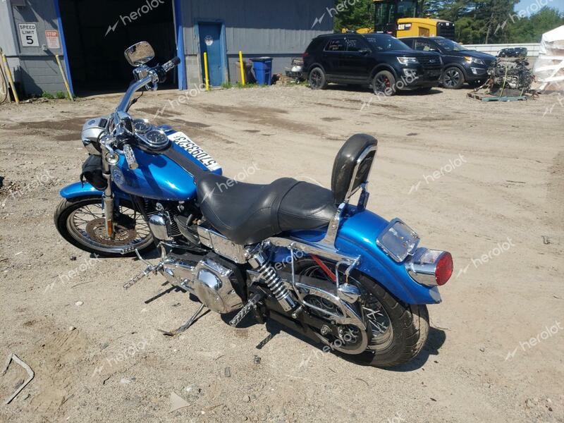 HARLEY-DAVIDSON FXDL 2002 blue road/str gas 1HD1GDV172K405058 photo #4