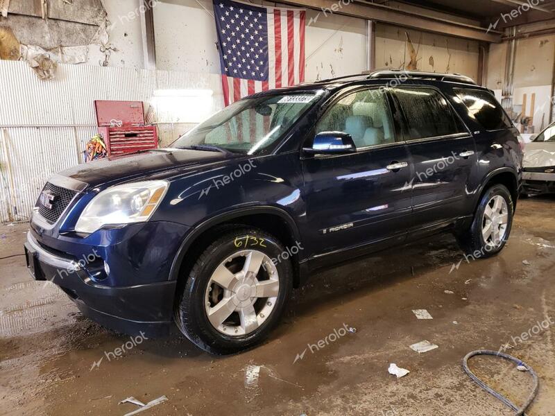 GMC ACADIA SLT 2008 blue  gas 1GKER33768J192945 photo #3