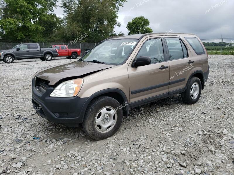 HONDA CR-V LX 2004 tan  gas SHSRD78464U209755 photo #1