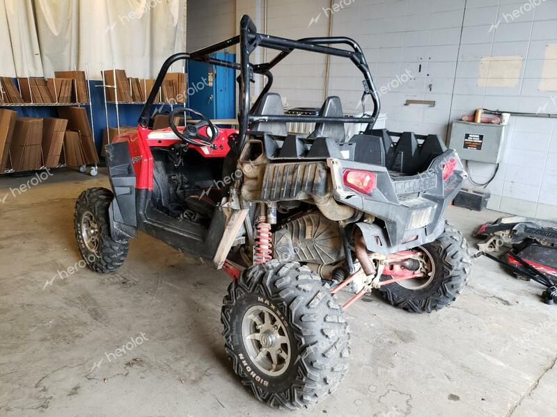 POLARIS RANGER RZR 2011 red  gas 4XAJH87A4BB400765 photo #4