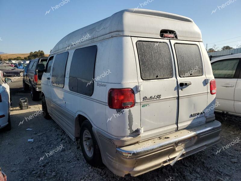 DODGE RAM VAN B1 2000 white  gas 2B6HB11YXYK131555 photo #3