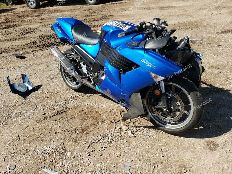 KAWASAKI ZX14 2007 blue  gas JKBZXNA137A020745 photo #1