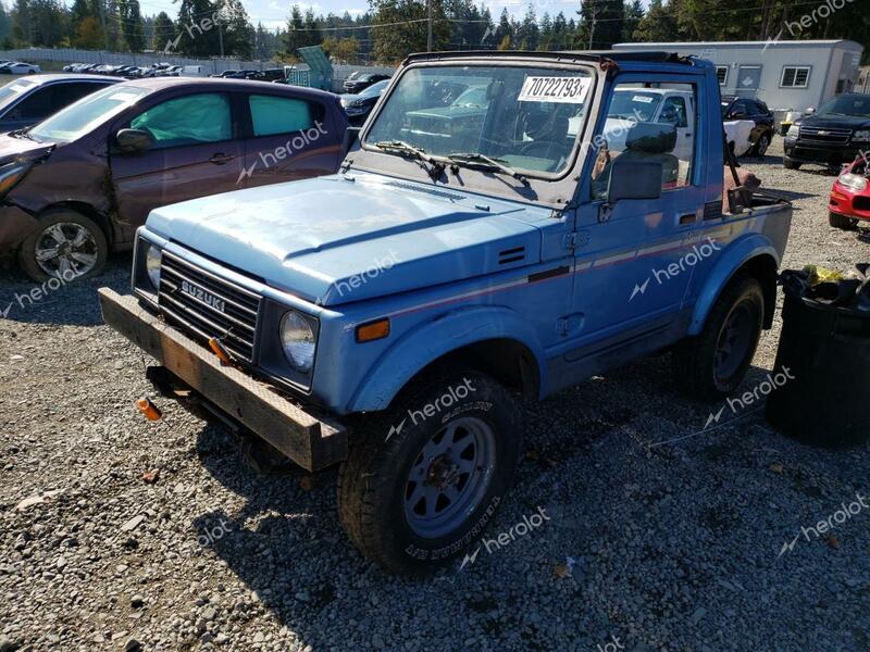 SUZUKI SAMURAI 1987 blue  gas JS4JC51C0H4158020 photo #1