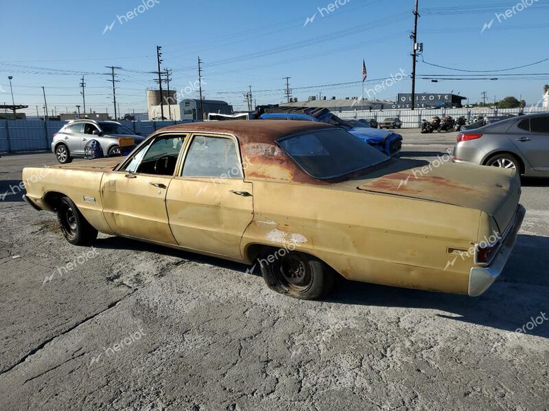 PLYMOUTH FURY 1969 tan   PL41F9D283584 photo #3