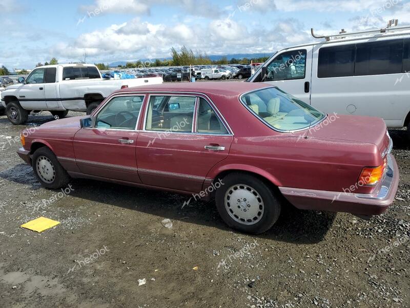 MERCEDES-BENZ 420-CLASS 1990 maroon  gas WDBCA35E0LA552451 photo #3