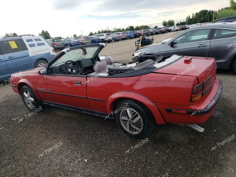 PONTIAC SUNBIRD GT 1988 red converti gas 1G2JU31M8J7554833 photo #3