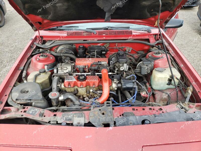 PONTIAC SUNBIRD GT 1988 red converti gas 1G2JU31M8J7554833 photo #4